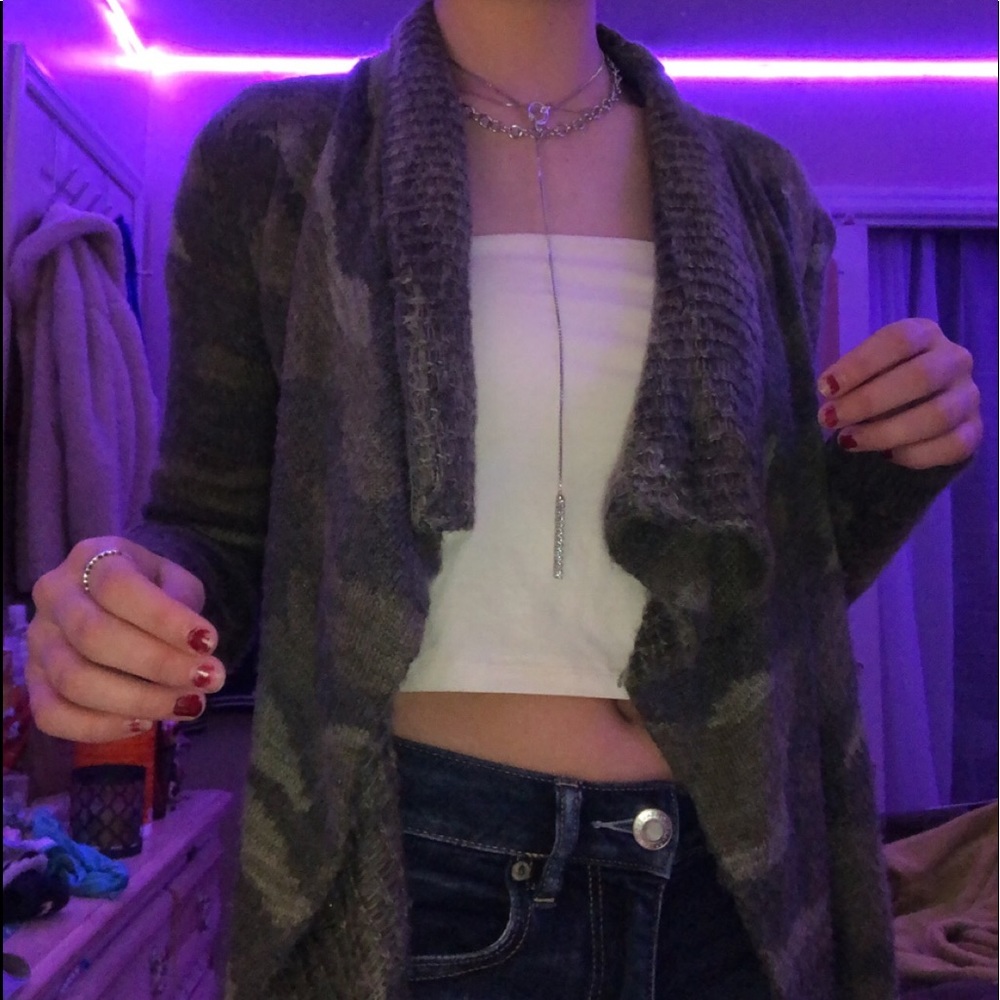 camo aeropostale cardigan.